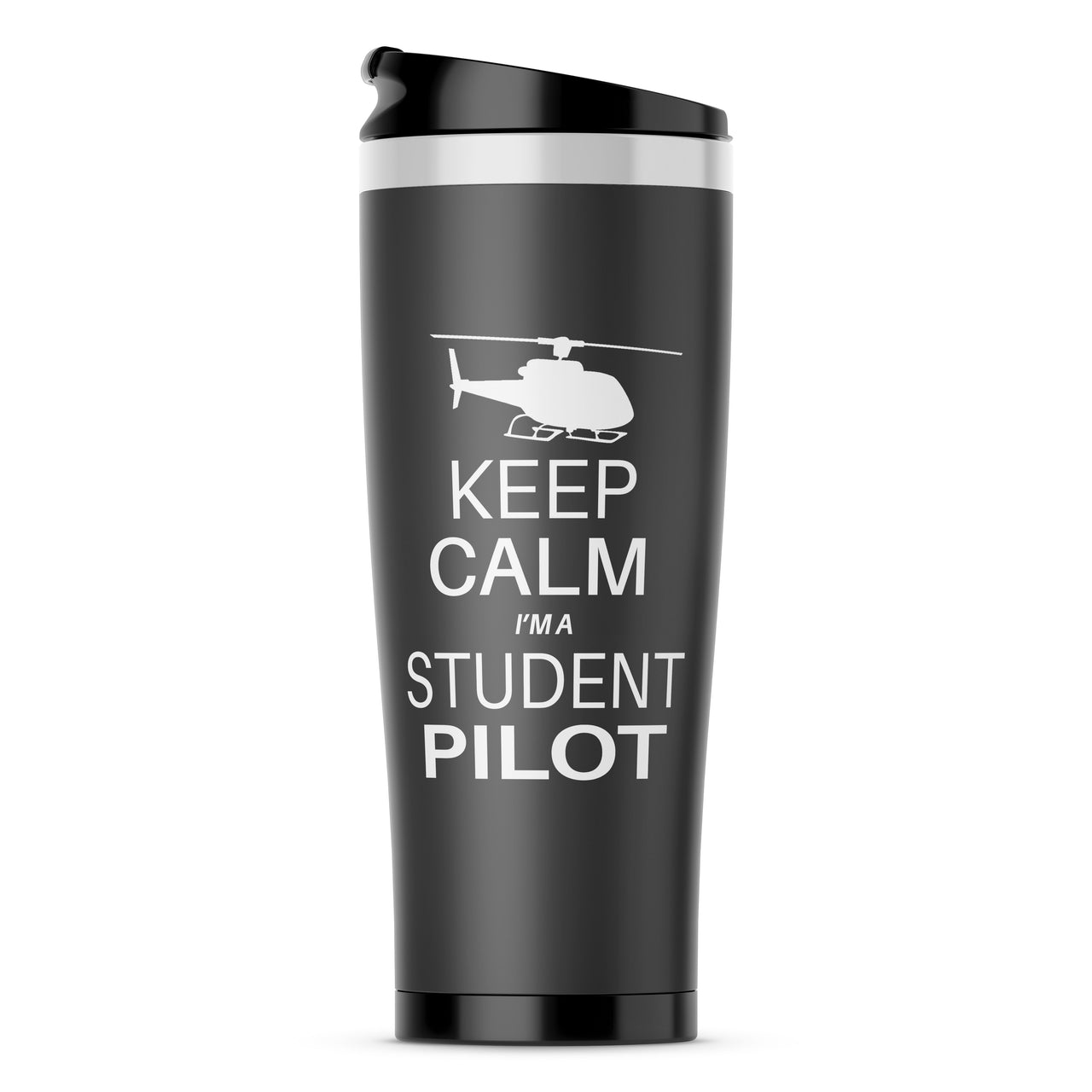 Student Pilot (Helicopter) Designed Travel Mugs