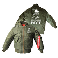 Thumbnail for Student Pilot (Helicopter) Designed Children Bomber Jackets
