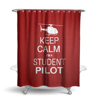 Thumbnail for Student Pilot (Helicopter) Designed Shower Curtains
