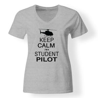 Thumbnail for Student Pilot (Helicopter) Designed V-Neck T-Shirts