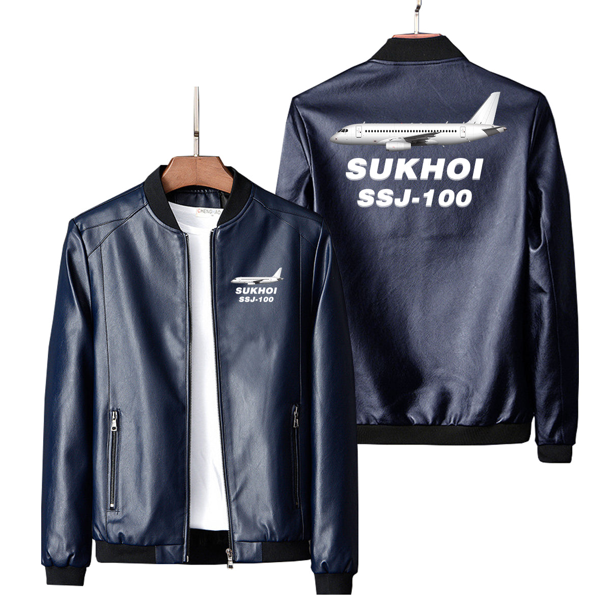 Sukhoi Superjet 100 Designed PU Leather Jackets