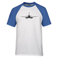 Thumbnail for Sukhoi Superjet 100 Silhouette Designed Raglan T-Shirts