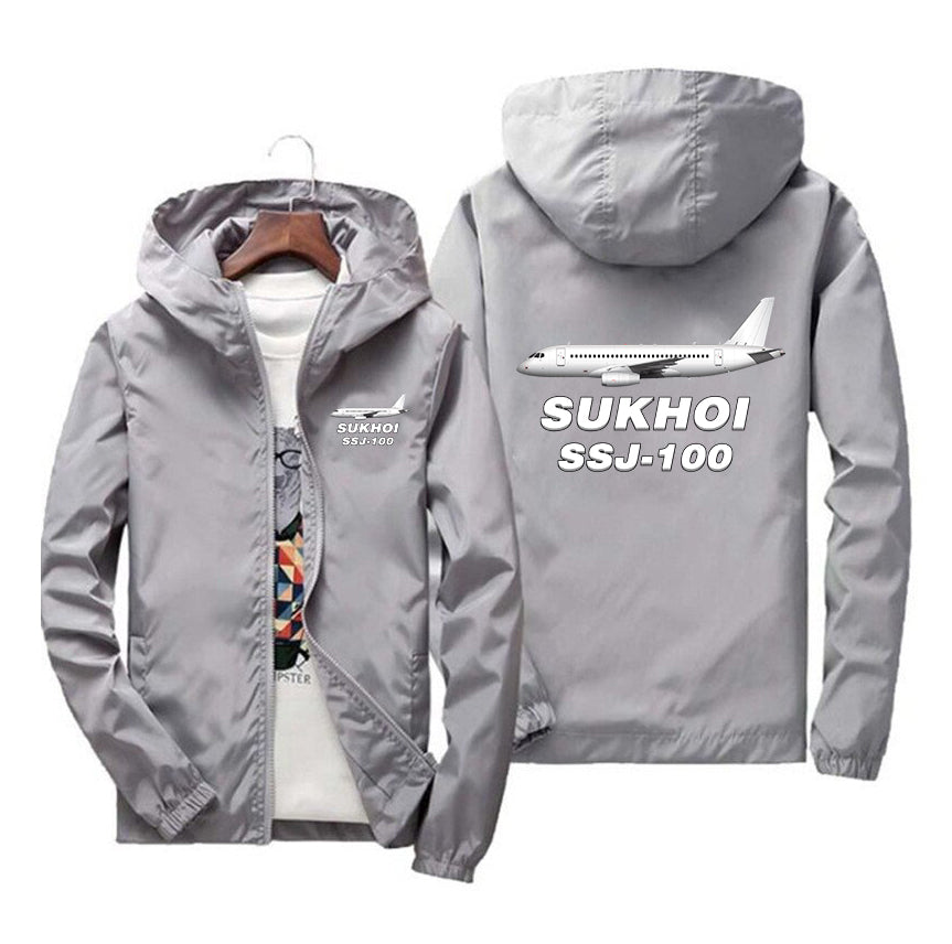 The Sukhoi Superjet 100 Designed Windbreaker Jackets