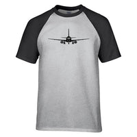 Thumbnail for Sukhoi Superjet 100 Silhouette Designed Raglan T-Shirts