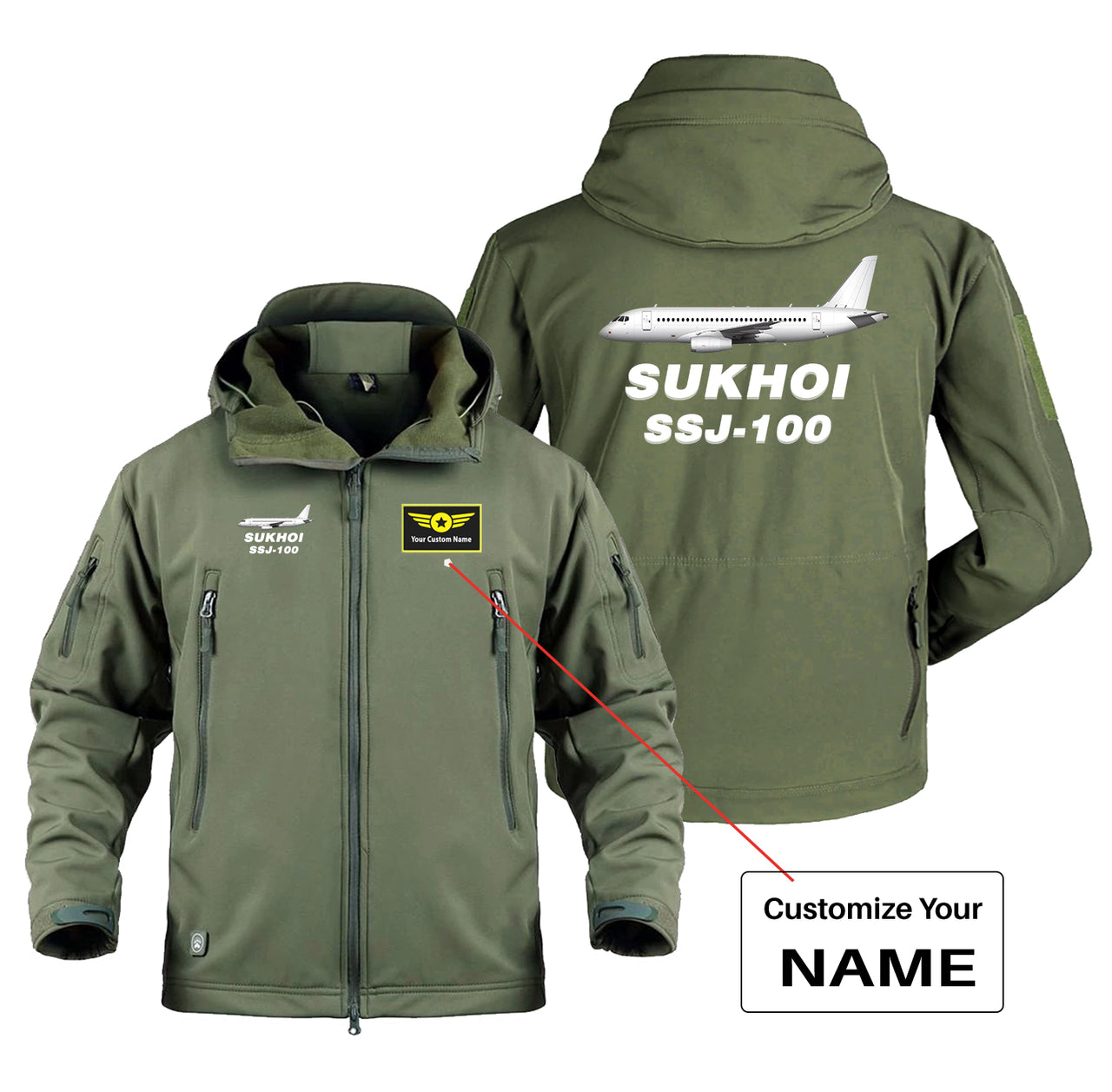 Sukhoi Superjet 100 Designed Military Jackets (Customizable)