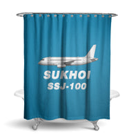 Thumbnail for Sukhoi Superjet 100 Designed Shower Curtains