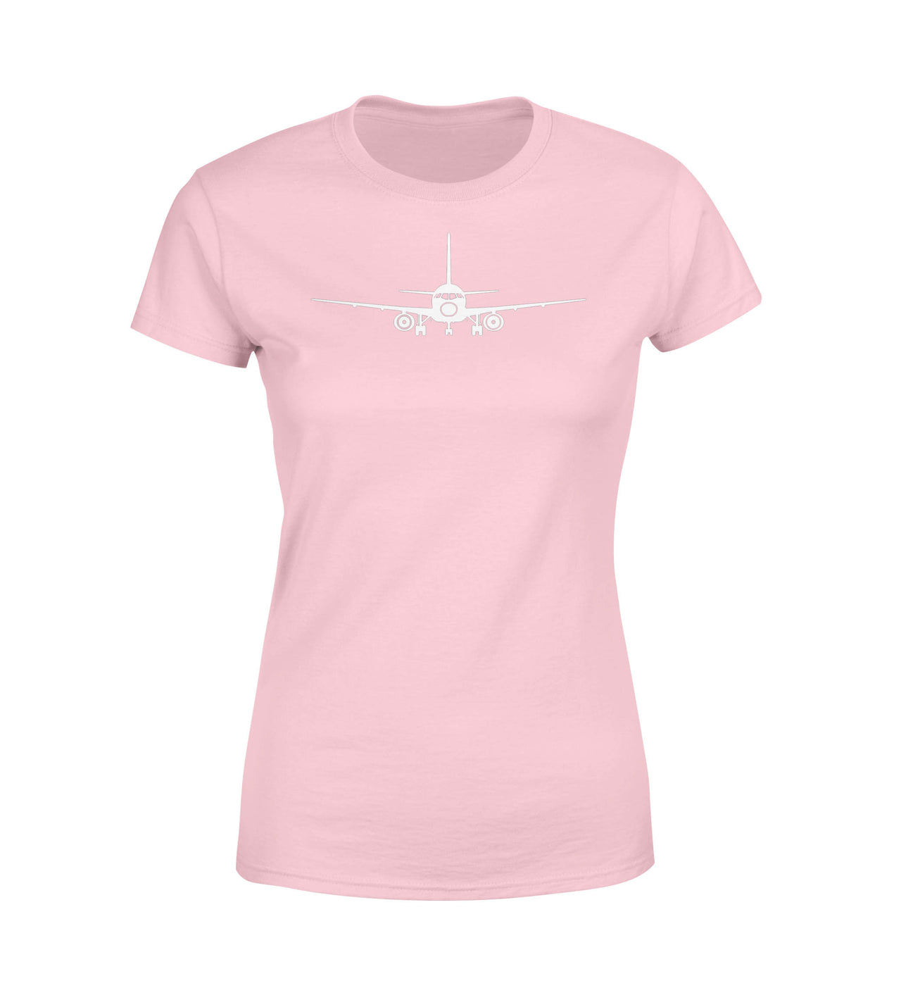 Sukhoi Superjet 100 Silhouette Designed Women T-Shirts