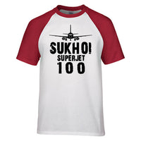 Thumbnail for Sukhoi Superjet 100 & Plane Designed Raglan T-Shirts