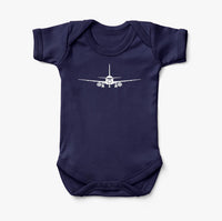 Thumbnail for Sukhoi Superjet 100 Silhouette Designed Baby Bodysuits