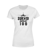 Thumbnail for Sukhoi Superjet 100 & Plane Designed Women T-Shirts