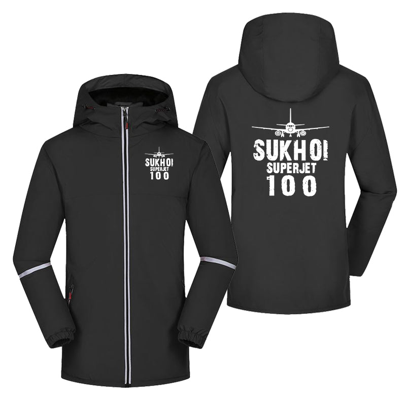 Sukhoi Superjet 100 & Plane Designed Rain Coats & Jackets