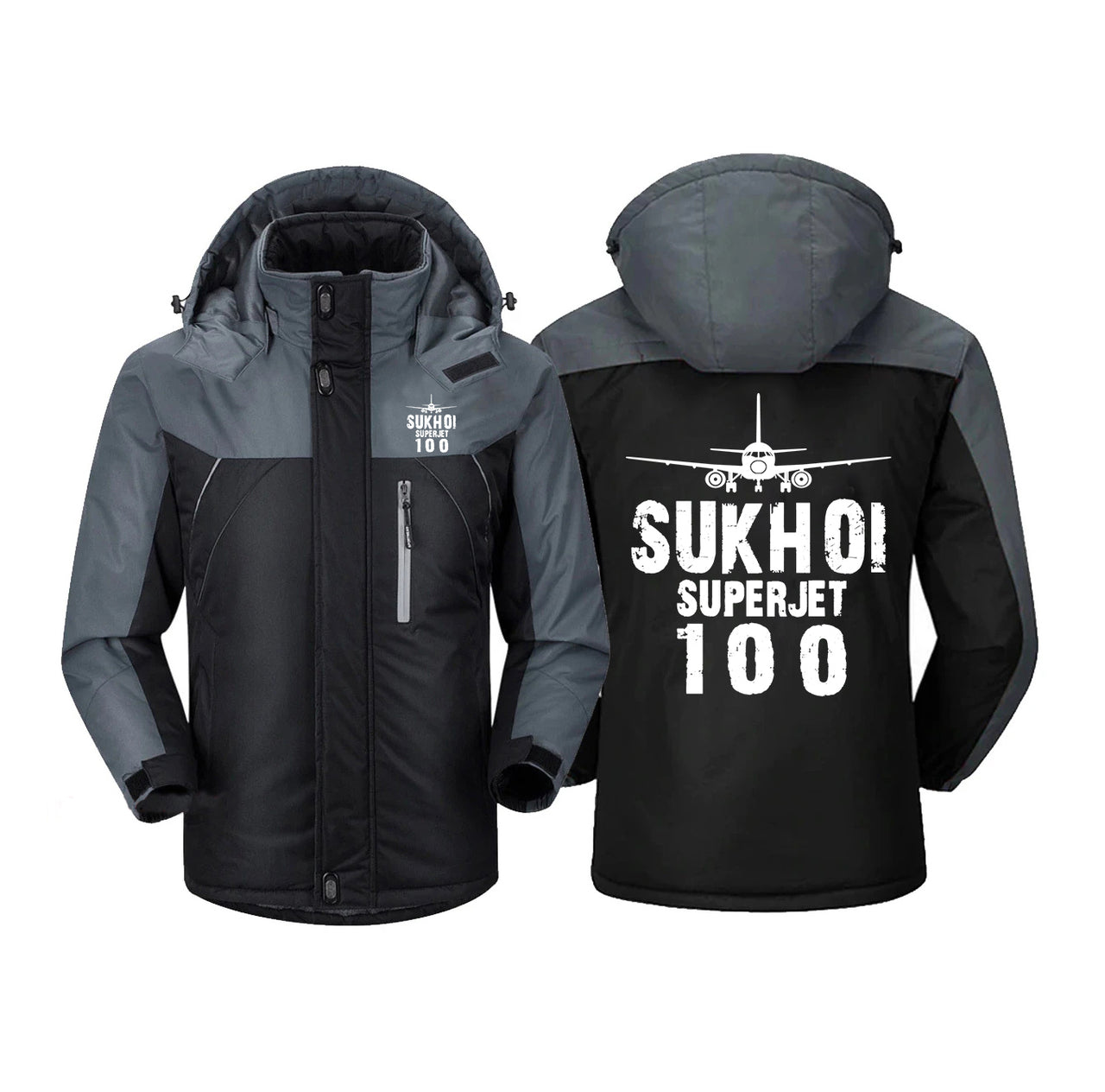 Sukhoi Superjet 100 & Plane Designed Thick Winter Jackets