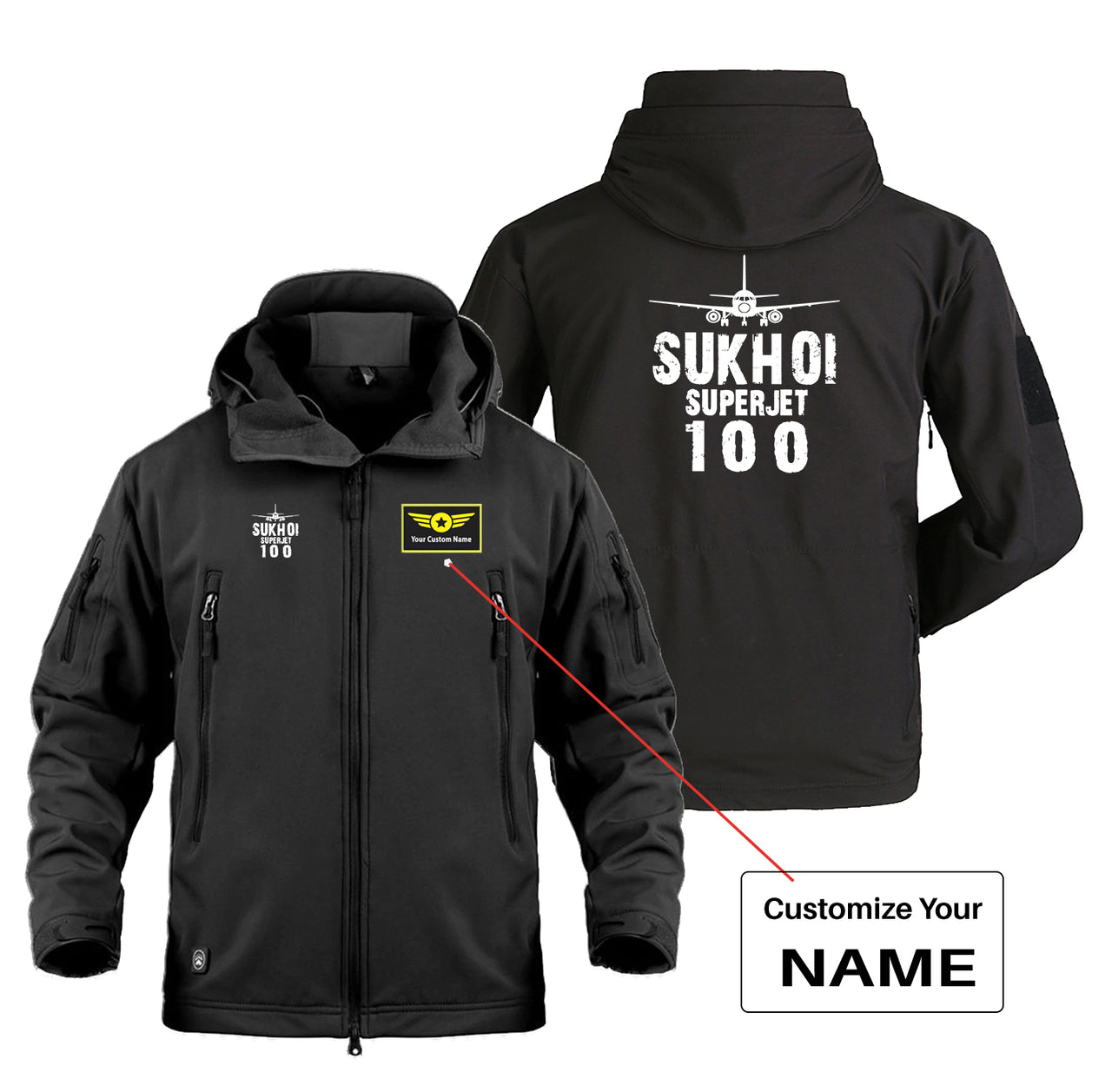 Sukhoi Superjet 100 & Plane Designed Military Jackets (Customizable)