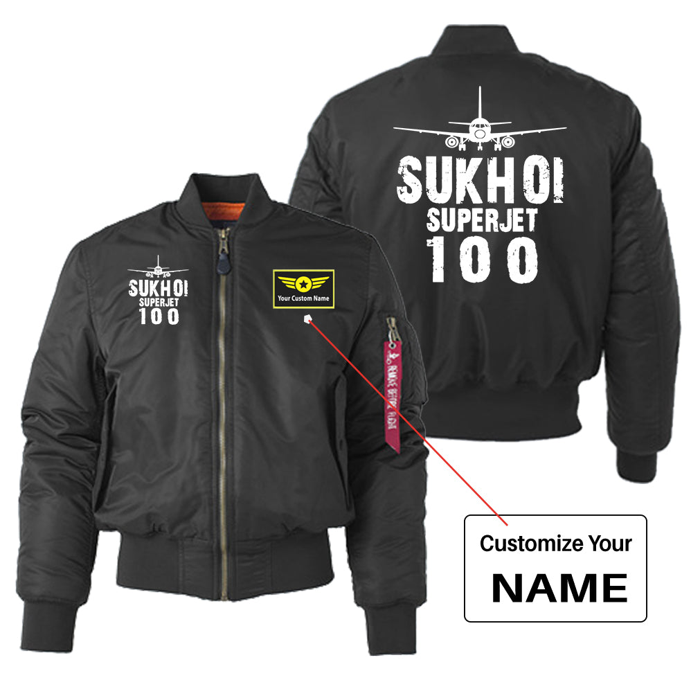 Sukhoi Superjet 100 & Plane Designed "Women" Bomber Jackets