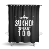 Thumbnail for Sukhoi Superjet 100 & Plane Designed Shower Curtains
