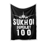 Thumbnail for Sukhoi Superjet 100 & Plane Designed Bed Blankets & Covers