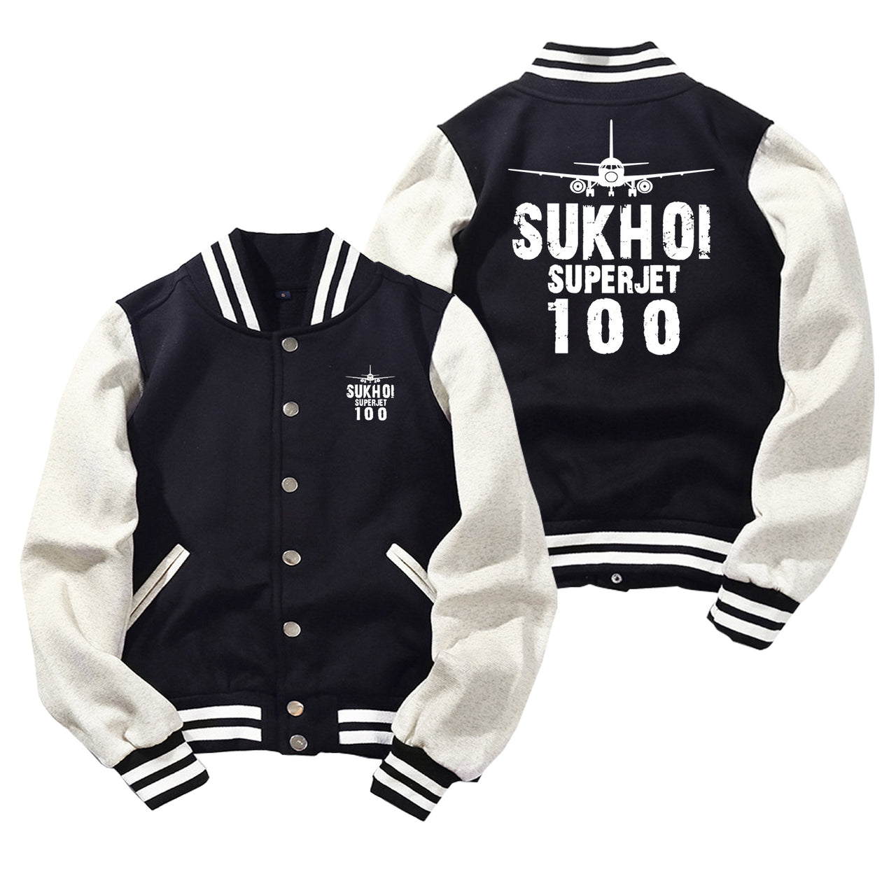Sukhoi Superjet 100 & Plane Designed Baseball Style Jackets
