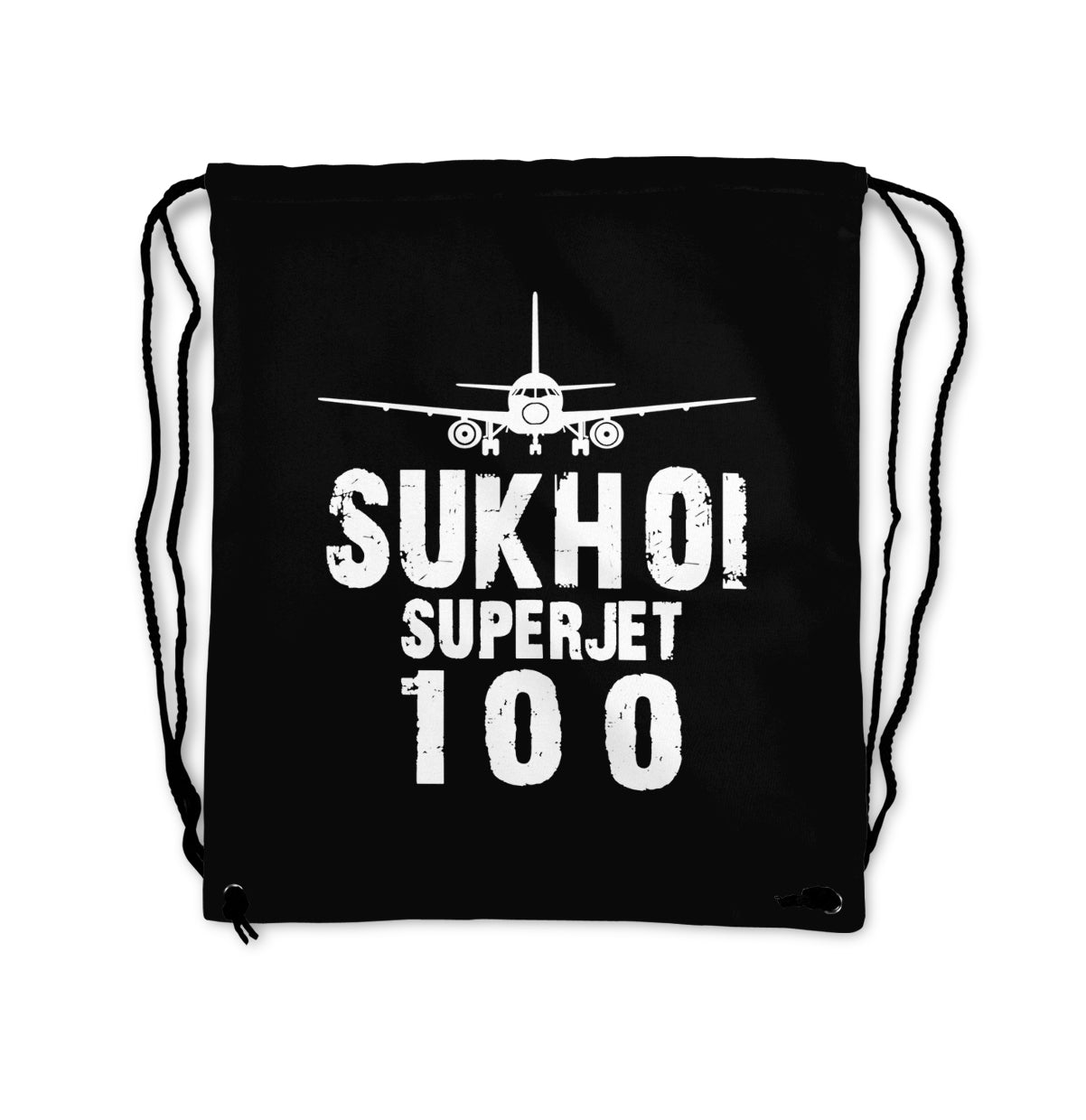 Sukhoi Superjet 100 & Plane Designed Drawstring Bags