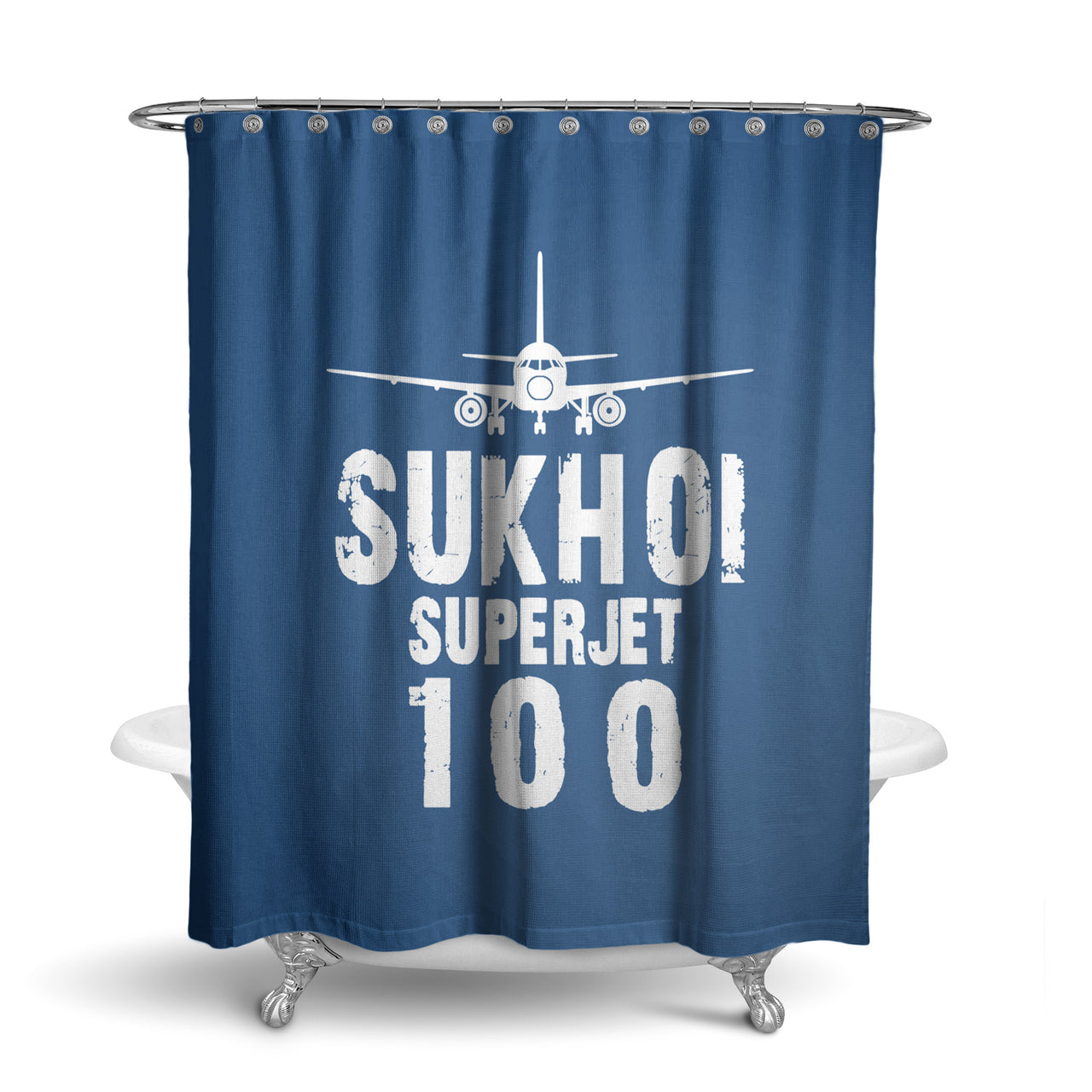 Sukhoi Superjet 100 & Plane Designed Shower Curtains