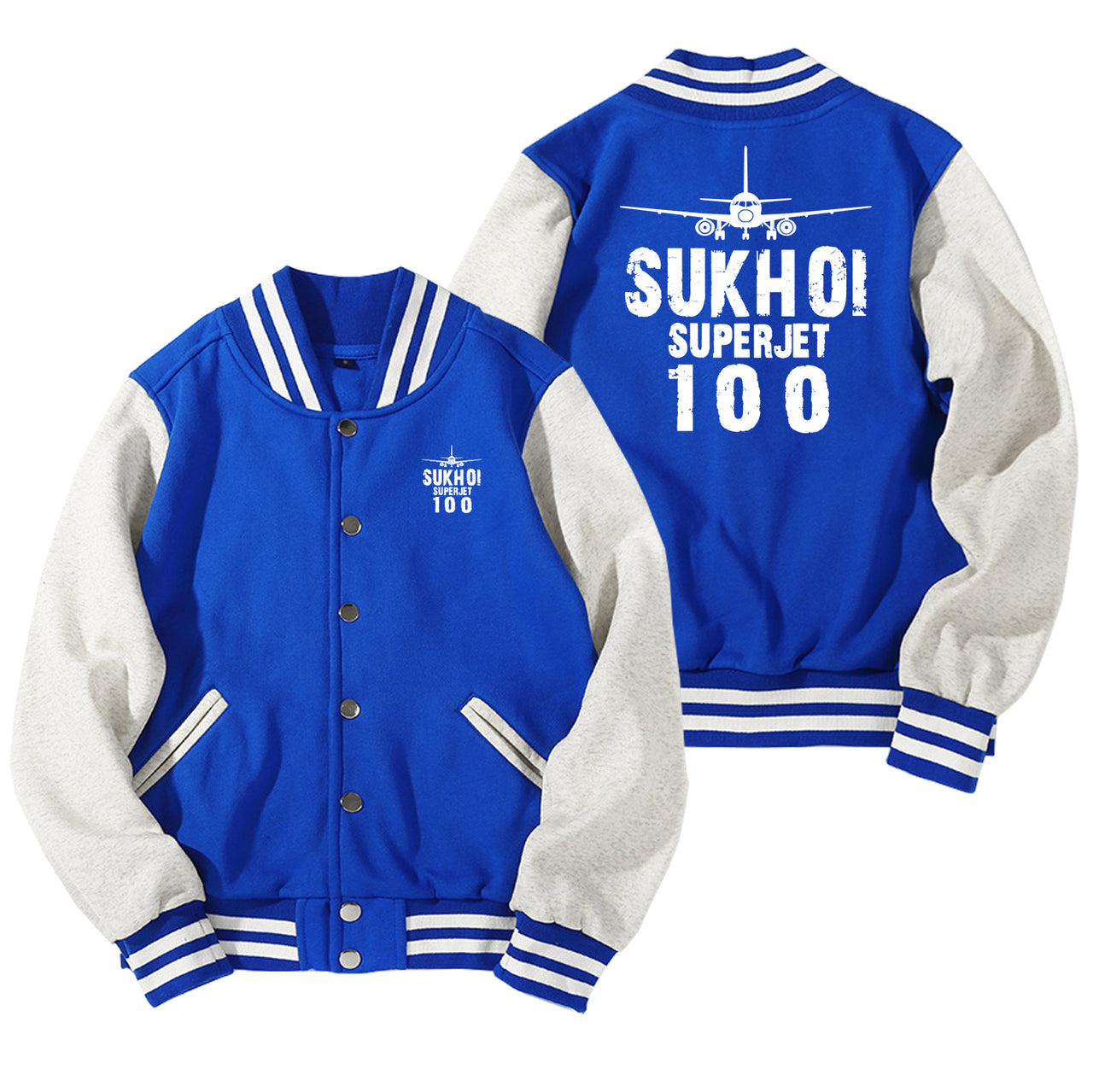 Sukhoi Superjet 100 & Plane Designed Baseball Style Jackets