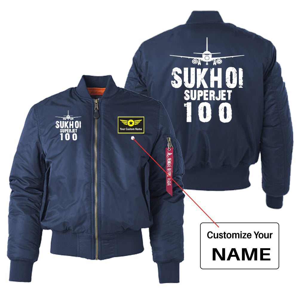 Sukhoi Superjet 100 & Plane Designed "Women" Bomber Jackets