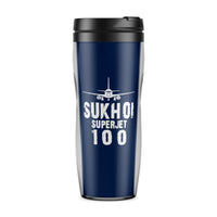 Thumbnail for Sukhoi Superjet 100 & Plane Designed Travel Mugs