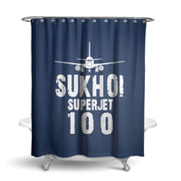 Thumbnail for Sukhoi Superjet 100 & Plane Designed Shower Curtains