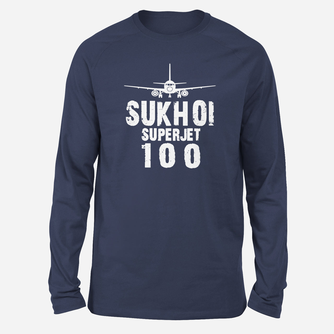 Sukhoi Superjet 100 & Plane Designed Long-Sleeve T-Shirts