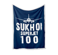 Thumbnail for Sukhoi Superjet 100 & Plane Designed Bed Blankets & Covers