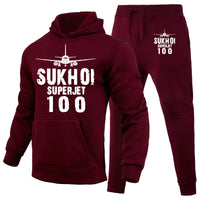 Thumbnail for Sukhoi Superjet 100 & Plane Designed Hoodies & Sweatpants Set