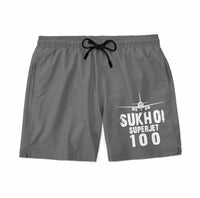 Thumbnail for Sukhoi Superjet 100 & Plane Designed Swim Trunks & Shorts