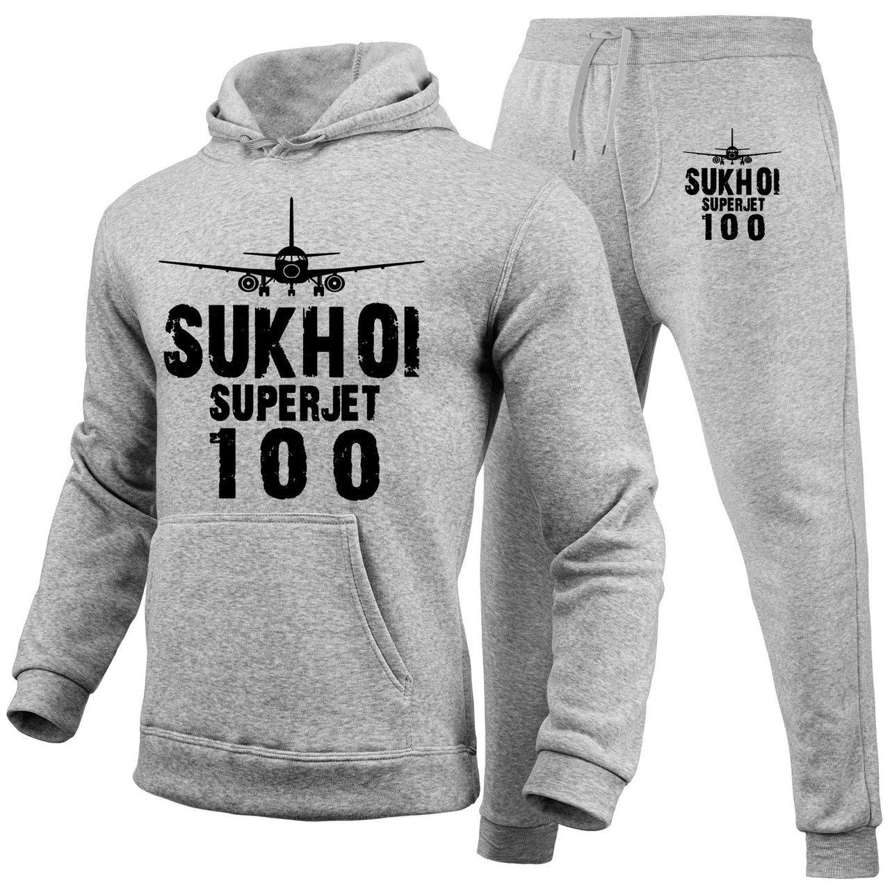 Sukhoi Superjet 100 & Plane Designed Hoodies & Sweatpants Set