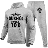 Thumbnail for Sukhoi Superjet 100 & Plane Designed Hoodies & Sweatpants Set