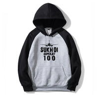 Thumbnail for Sukhoi Superjet 100 & Plane Designed Colourful Hoodies