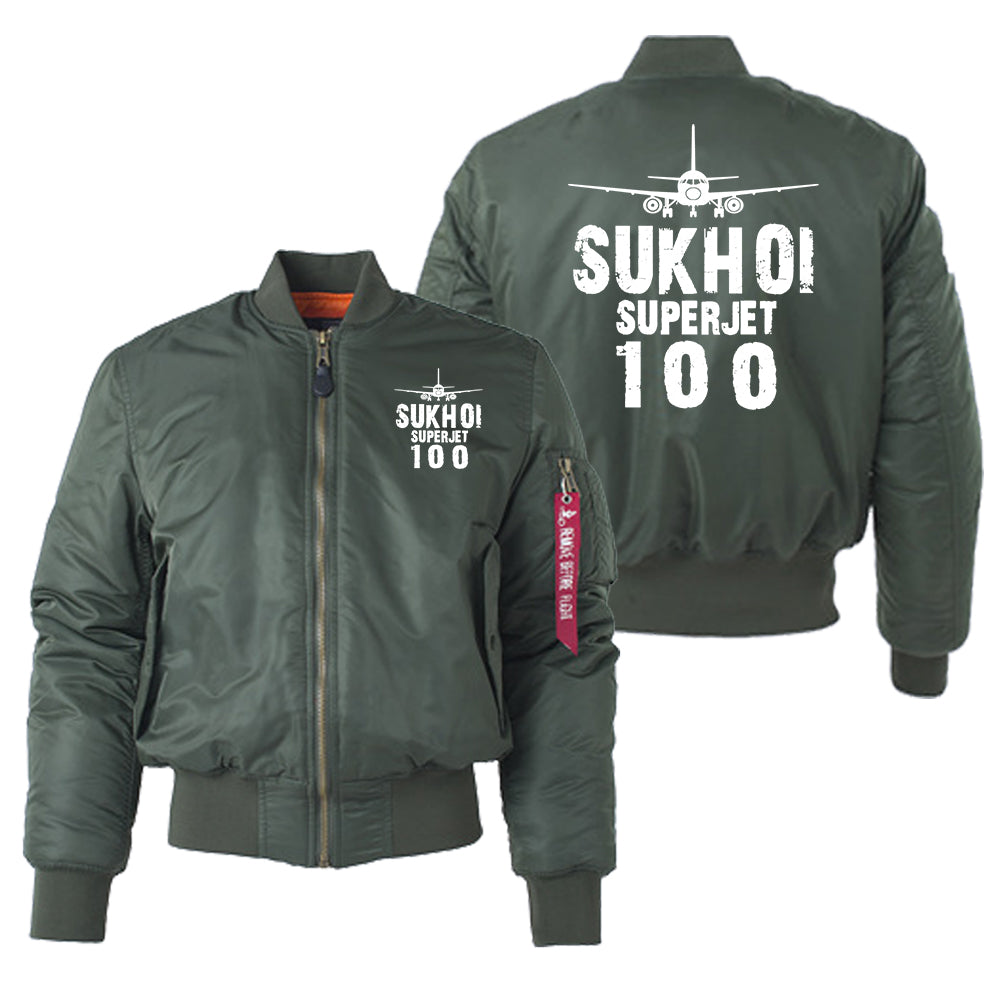 Sukhoi Superjet 100 & Plane Designed "Women" Bomber Jackets