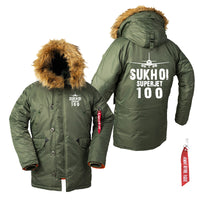 Thumbnail for Sukhoi Superjet 100 & Plane Designed Parka Bomber Jackets