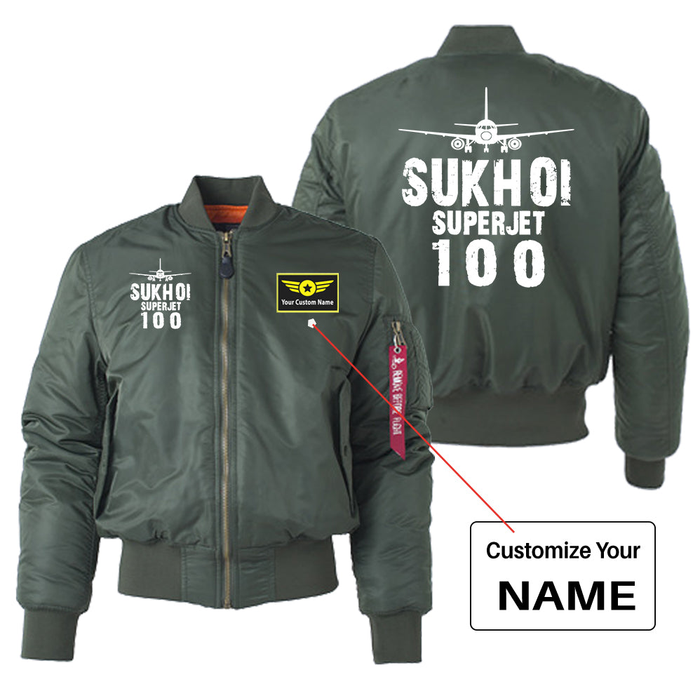 Sukhoi Superjet 100 & Plane Designed "Women" Bomber Jackets