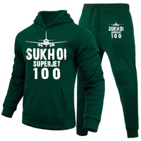 Thumbnail for Sukhoi Superjet 100 & Plane Designed Hoodies & Sweatpants Set
