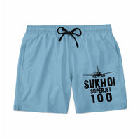 Thumbnail for Sukhoi Superjet 100 & Plane Designed Swim Trunks & Shorts