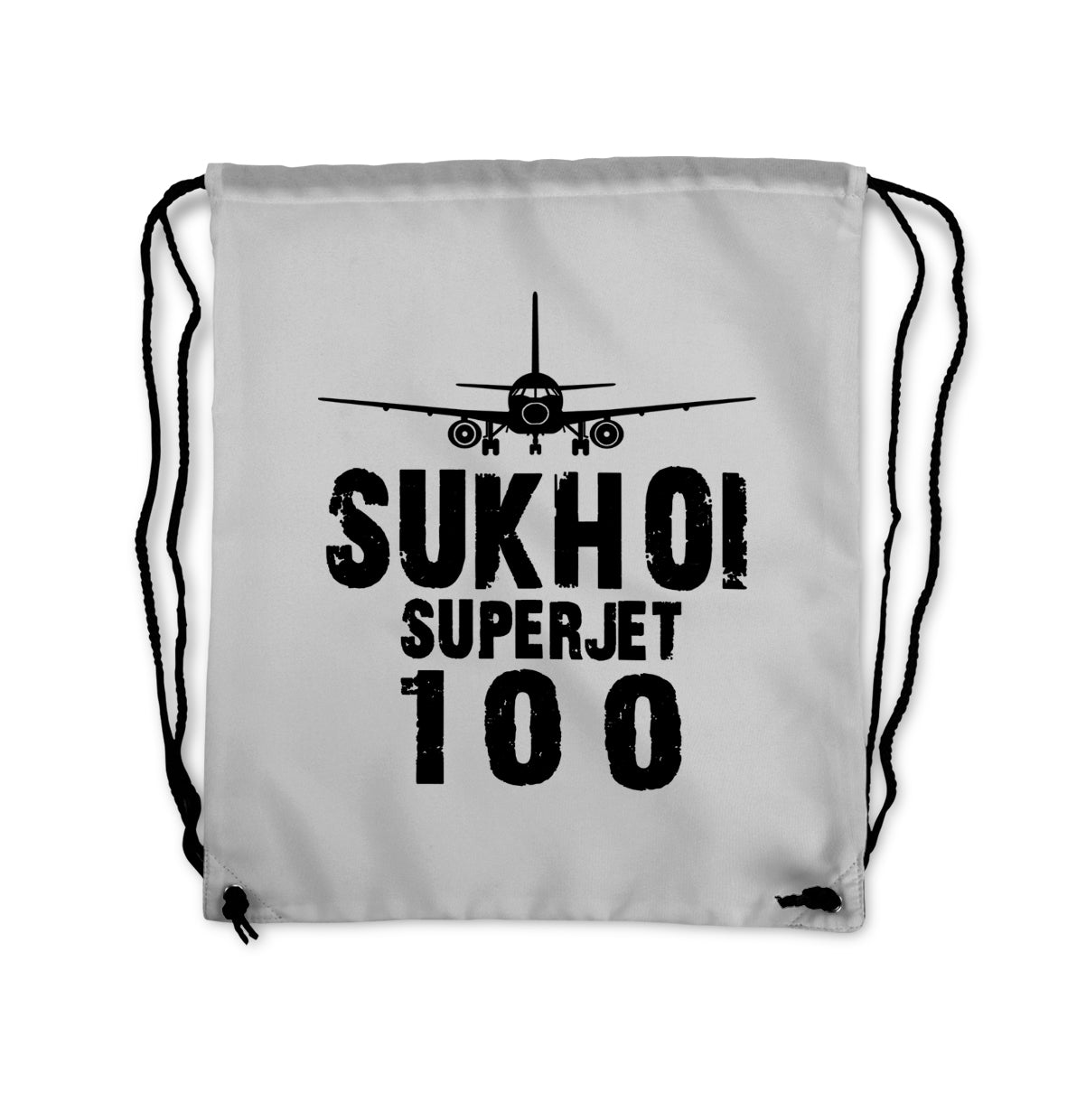 Sukhoi Superjet 100 & Plane Designed Drawstring Bags