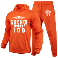 Thumbnail for Sukhoi Superjet 100 & Plane Designed Hoodies & Sweatpants Set