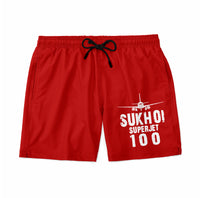 Thumbnail for Sukhoi Superjet 100 & Plane Designed Swim Trunks & Shorts