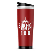Thumbnail for Sukhoi Superjet 100 & Plane Designed Travel Mugs