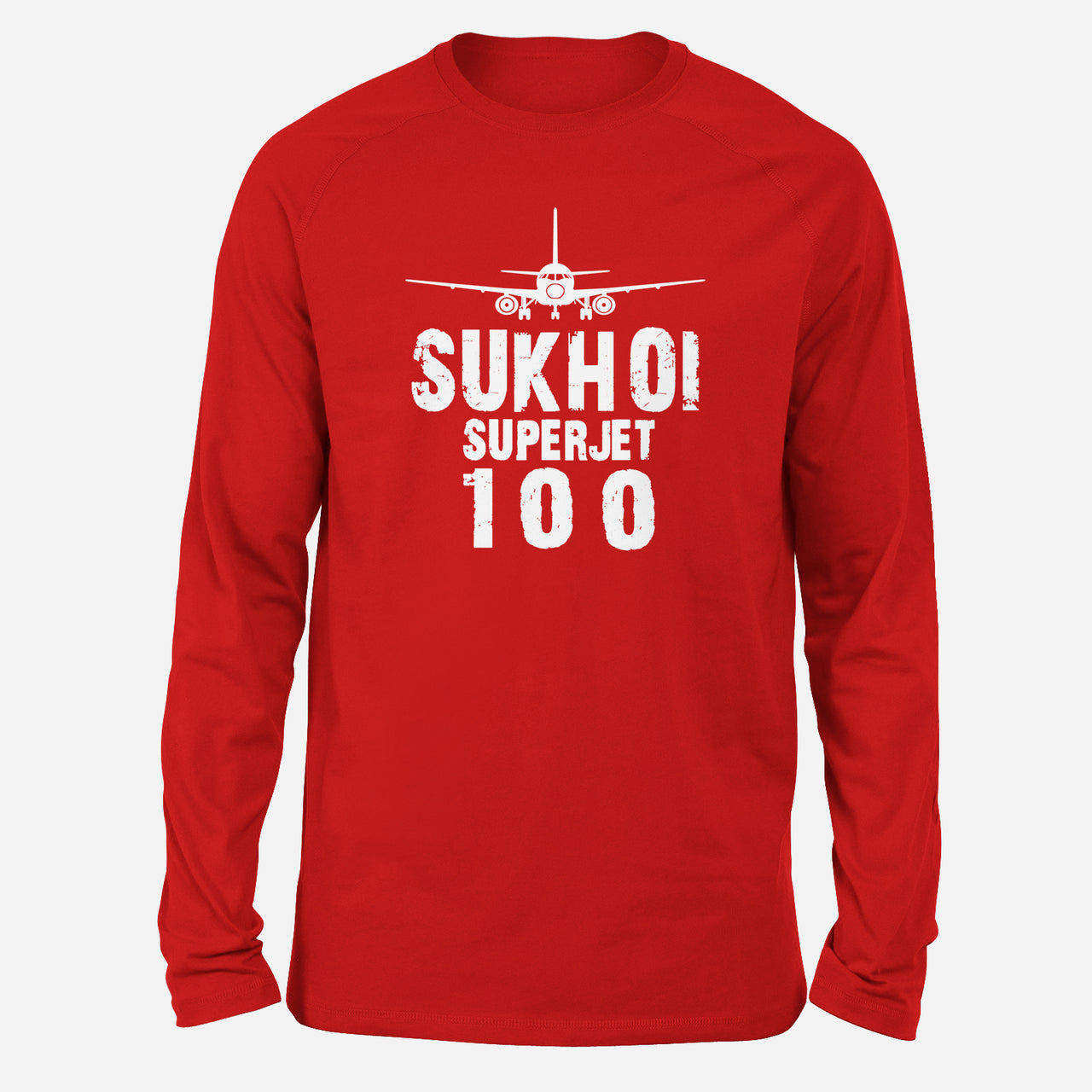 Sukhoi Superjet 100 & Plane Designed Long-Sleeve T-Shirts