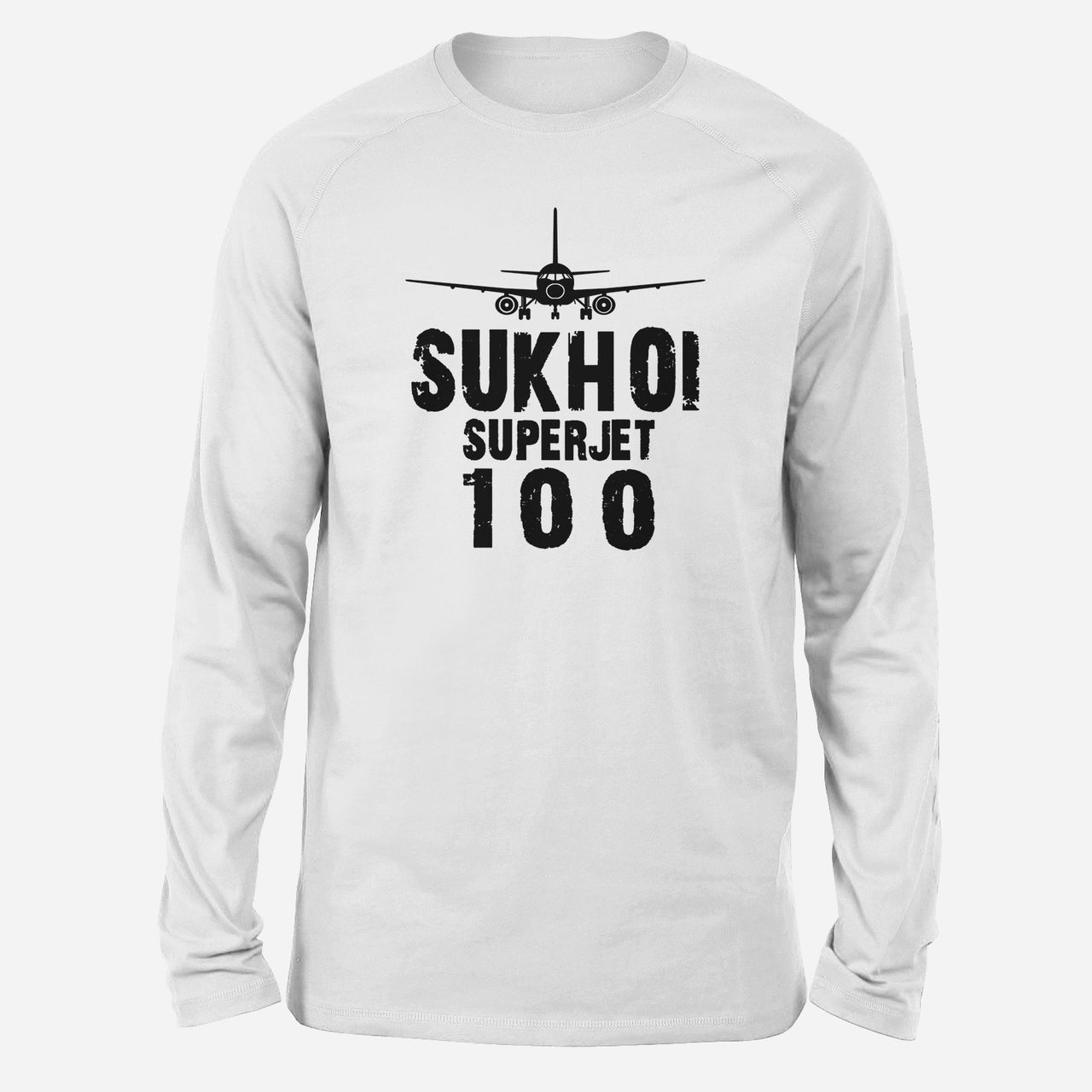 Sukhoi Superjet 100 & Plane Designed Long-Sleeve T-Shirts