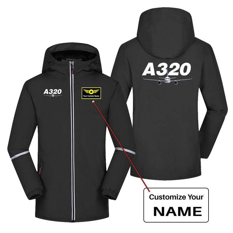 Super Airbus A320 Designed Rain Coats & Jackets