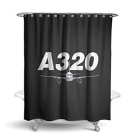 Thumbnail for Super Airbus A320 Designed Shower Curtains