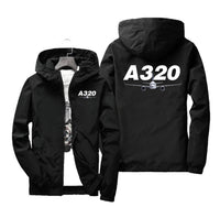 Thumbnail for Super Airbus A320 Designed Windbreaker Jackets
