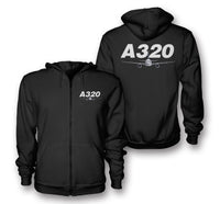 Thumbnail for Super Airbus A320 Designed Zipped Hoodies