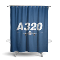 Thumbnail for Super Airbus A320 Designed Shower Curtains